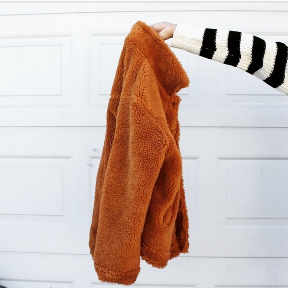 🚨//Pumpkin Patch Collection// Camel Teddy Jacket - Picture 6 of 8